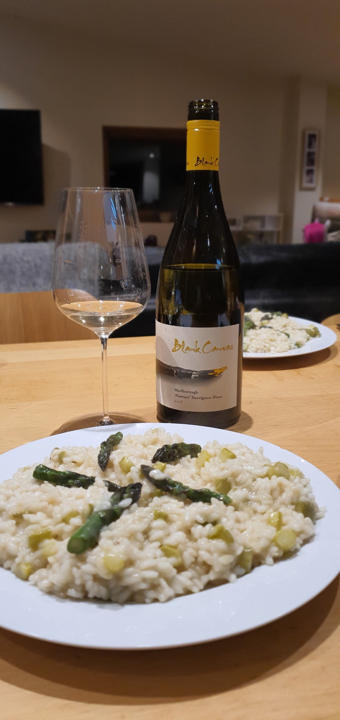 Wine & Food Match: Asparagus Risotto & Abstract Sauvignon Blanc