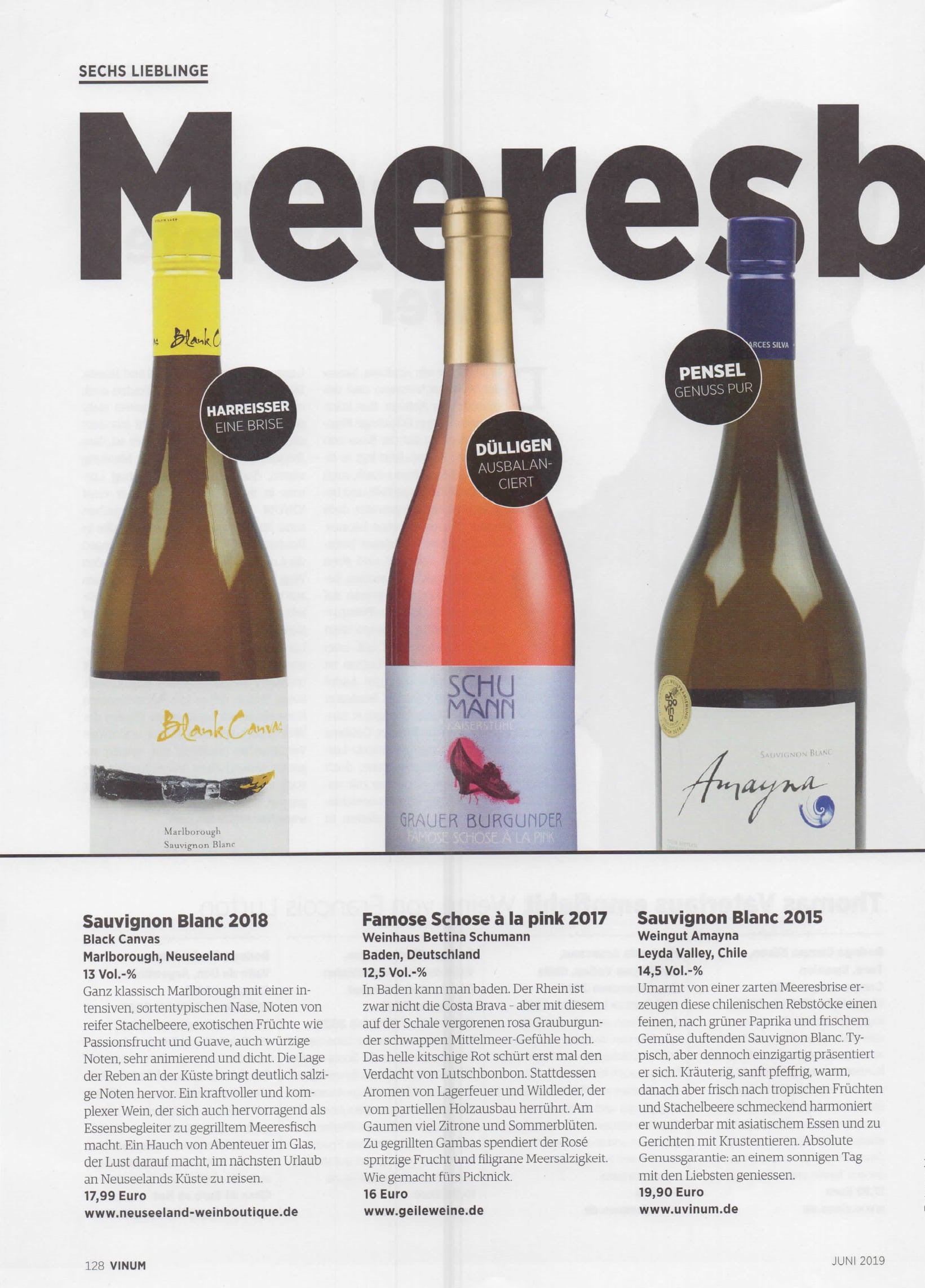 VINUM Magazine - 'Unbeatable value for money'